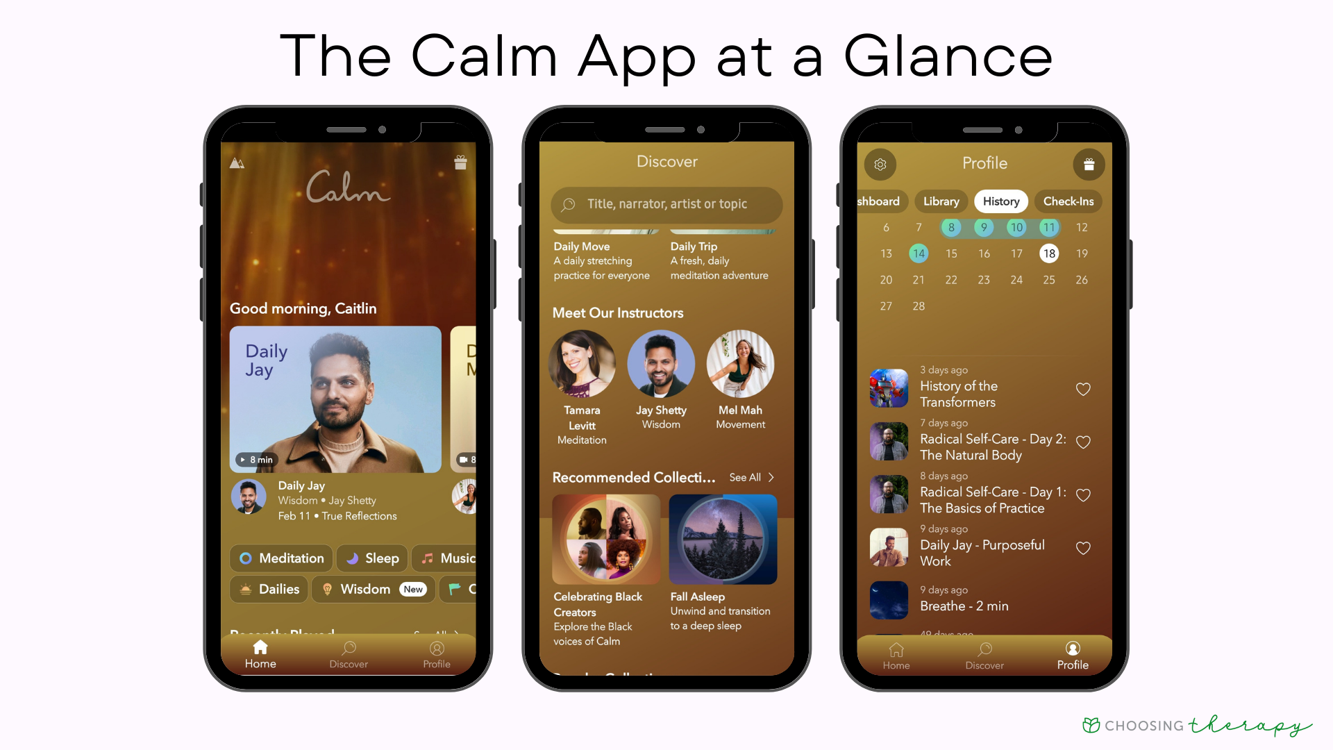 tài khoản calm có gì