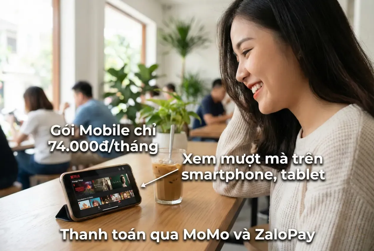 xem netflix qua gói mobile