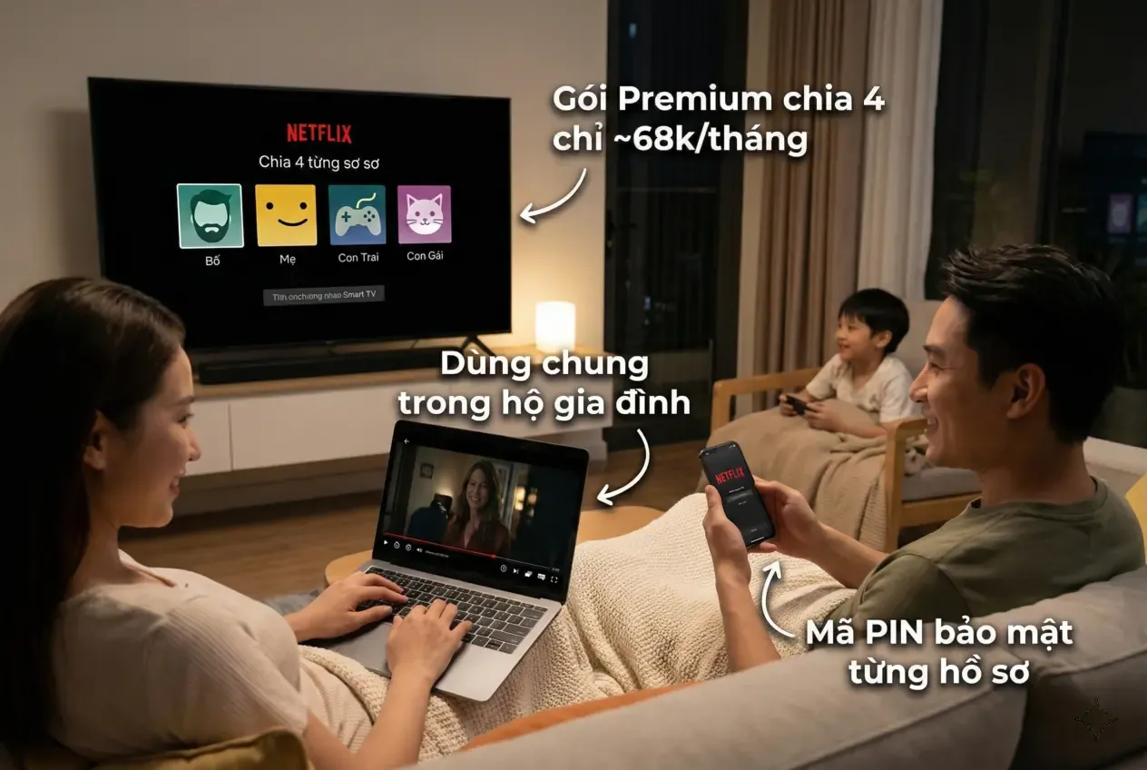 Chia Sẻ Tài Khoản Gia Đình Thông Minh