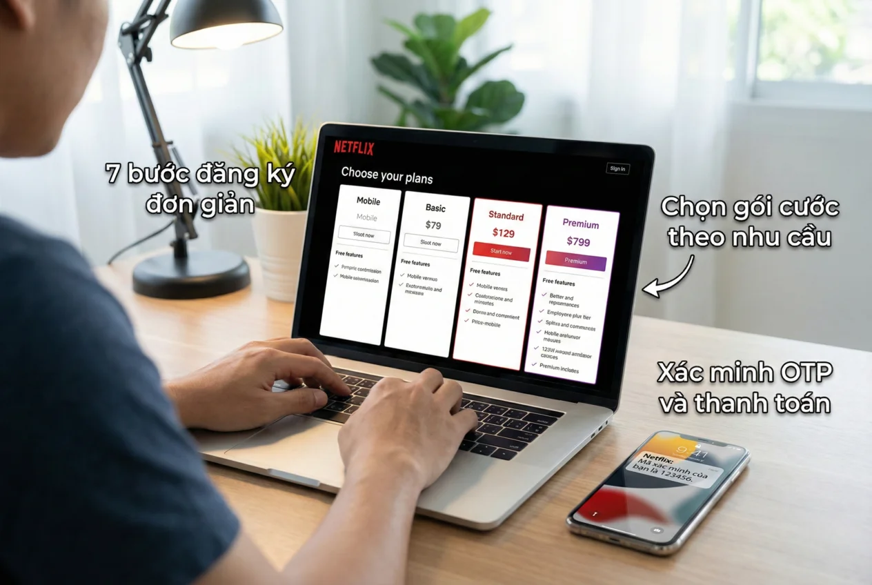 Cách Đăng Ký Netflix Trên Website