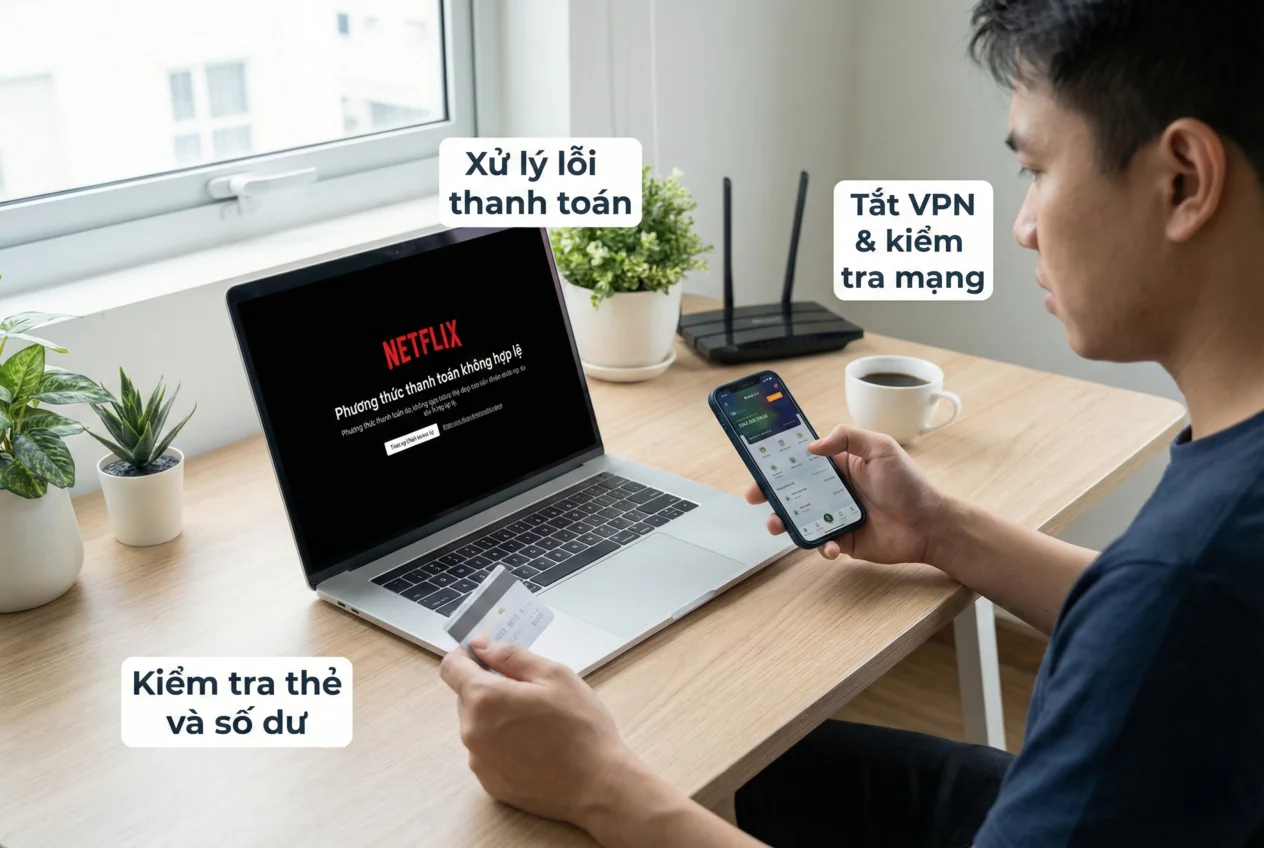 Lỗi Thường Gặp Khi Đăng Ký Netflix
