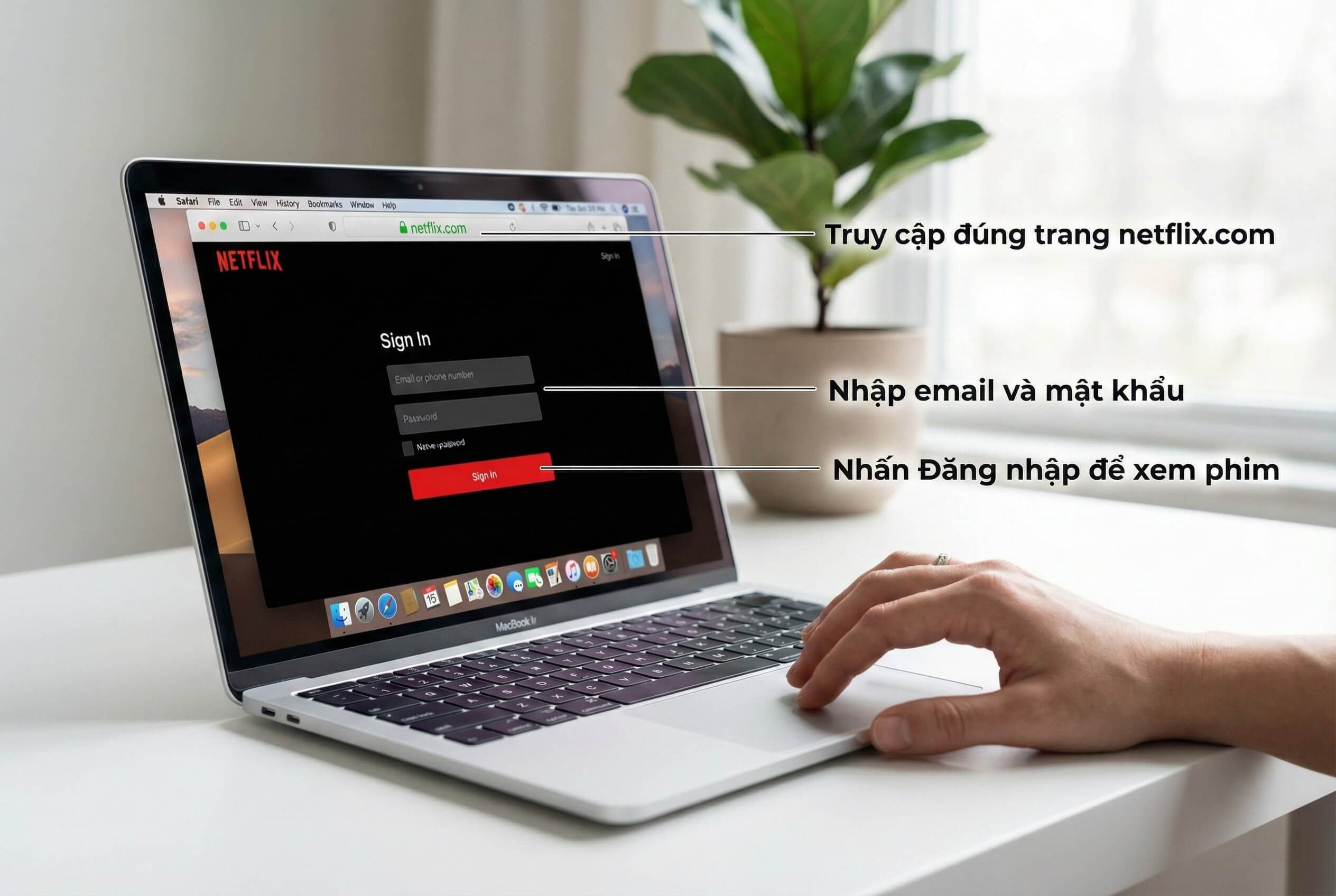hướng dẫn chi tiết cách đăng nhập netflix trên laptop
