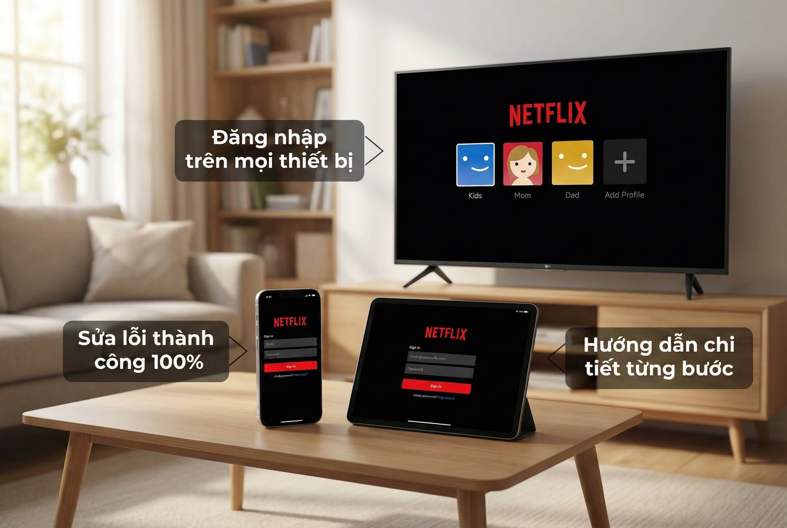 Cách Đăng Nhập Netflix Trên Mọi Thiết Bị