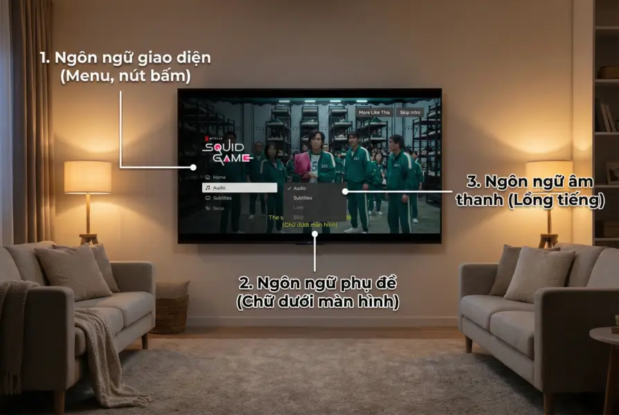 đổi ngôn ngữ ở trên netflix