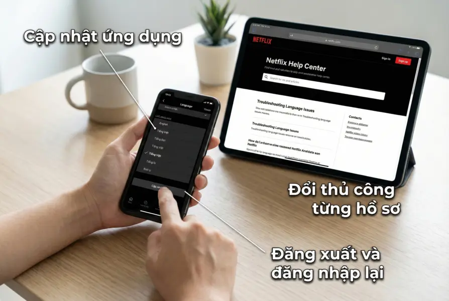 Lỗi Thường Gặp Khi Đổi Ngôn Ngữ Netflix